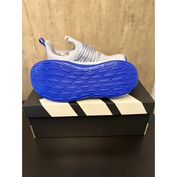 NEW SZ 7y/8w - Adidas Lite Racer Adapt 7.0 Gray/Blue - Picture 4 of 4